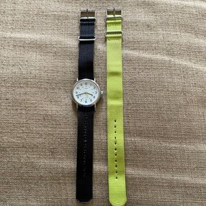 Timex watch two straps indiglo